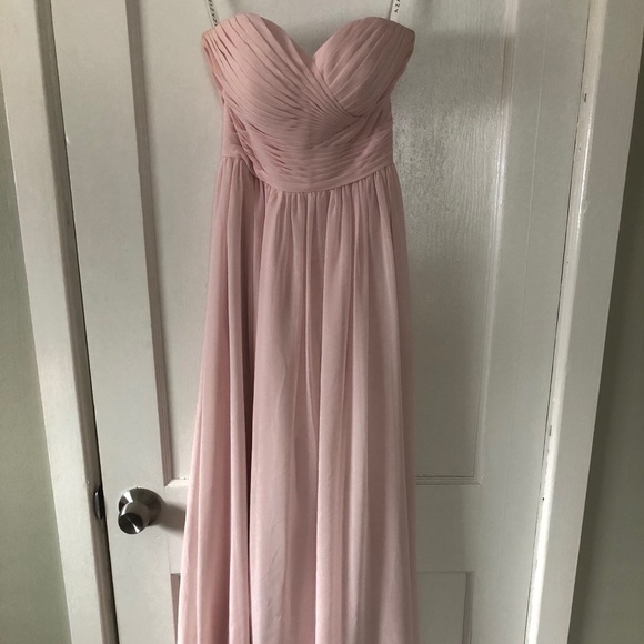 Azazie Jada Blushing Pink Bridesmaid Dress - Picture 5 of 6